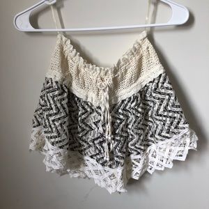 Eyelet cover-up shorts